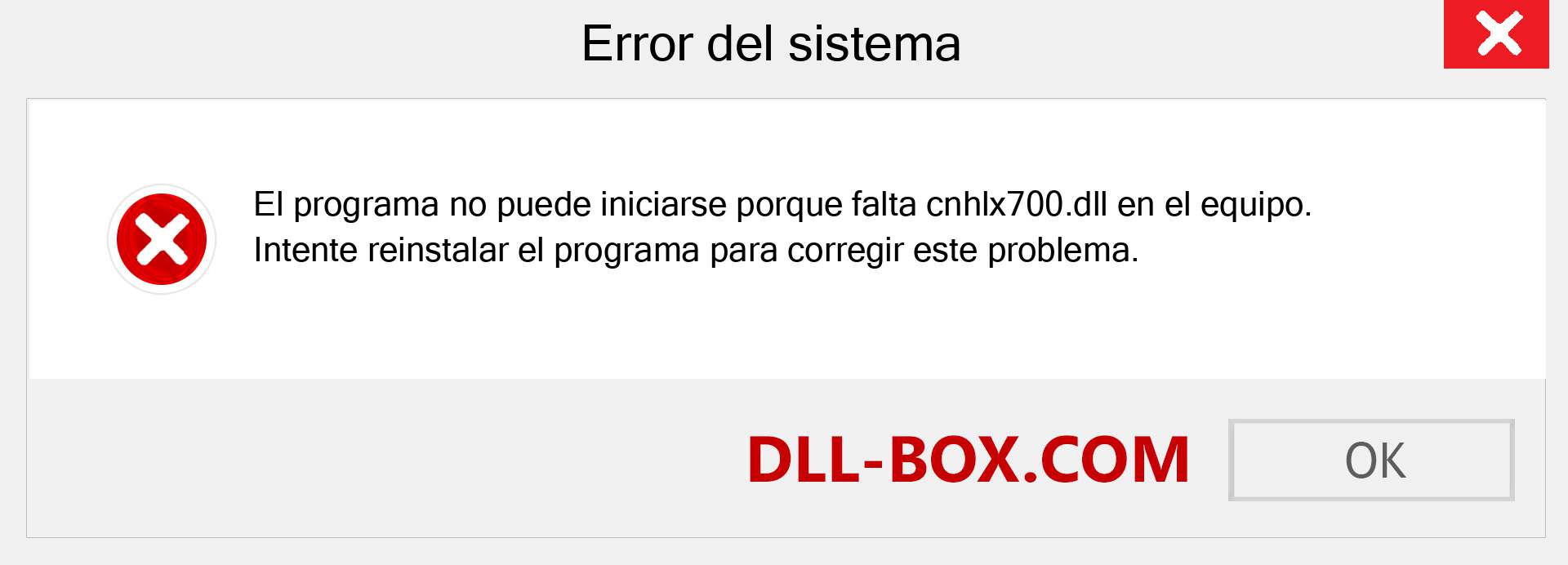 ¿Falta el archivo cnhlx700.dll ?. Descargar para Windows 7, 8, 10 - Corregir cnhlx700 dll Missing Error en Windows, fotos, imágenes