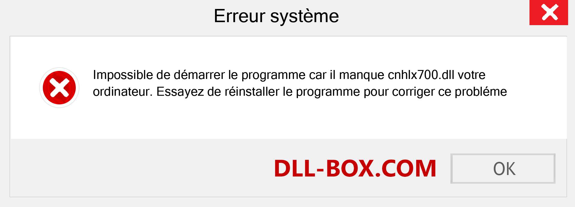 Le fichier cnhlx700.dll est manquant ?. Télécharger pour Windows 7, 8, 10 - Correction de l'erreur manquante cnhlx700 dll sur Windows, photos, images